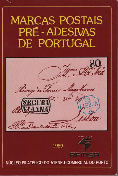 3055.jpg -     Lote:    3055      Lotes pelo Correio             Descrição:         Marcas Postais Pré-Adesivas de Portugal, de Guedes de Magalhães, 1989.        Livro       Valor Base:     &euro; 3,00     Valor Venda:     &euro;      