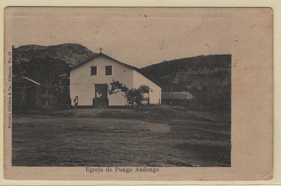 0179.jpg -     Lote:    179                   Descrição:         Angola &mdash; Egreja de Pungo Andongo. Edição de Ferreira Oliveira & Cia. Editores n.º 22. Usado.         PI       Valor Base:     &euro; 8,00     Valor Venda:     &euro;      