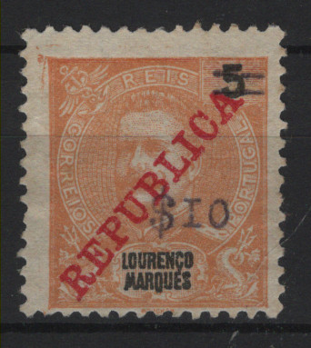 0208.jpg -     Lote:    208                   Descrição:         Fiscais. Lourenço Marques. 1912 &mdash; D. Carlos I Mouchon, com sobretaxa. $10 s/ 5 reis. Não catalogado         *       Valor Base:     &euro; 15,00     Valor Venda:     &euro;      