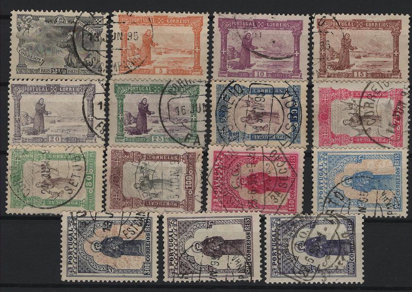 0981.jpg -     Lote:    981            Portugal       Descrição:         1895 &mdash; 7.º Centenário do Nascimento de S. António. MF 111/125. Série completa. Valor de catálogo &euro; 2.300,00.         O       Valor Base:     &euro; 150,00     Valor Venda:     &euro;      