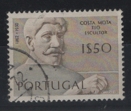 1086.jpg -     Lote:    1086            Portugal       Descrição:         1971 &mdash; Escultores Portugueses. MF1102, 1$50, denteado 13 &frac12;. Valor de catálogo &euro; 400,00.         O       Valor Base:     &euro; 80,00     Valor Venda:     &euro;      