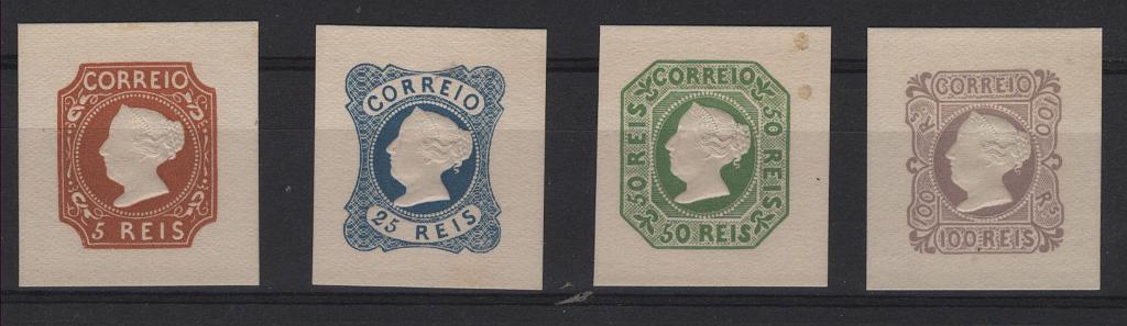 1754.jpg -     Lote:    1754                   Descrição:         Reimpressões de 1953 * 1853 &mdash; D. Maria II. CE&frac14;. Série completa. Valor de catálogo &euro; 440,00.         R*       Valor Base:     &euro; 35,00     Valor Venda:     &euro;      