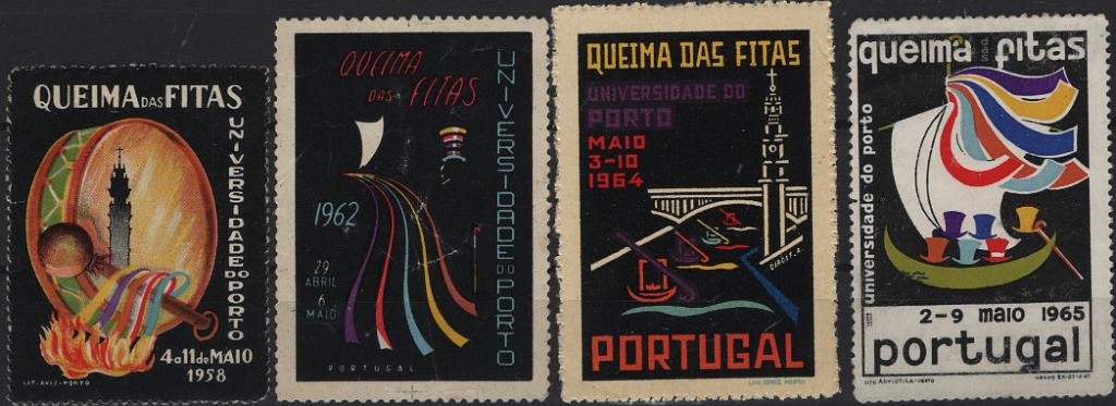 0230.jpg -     Lote:    230            Vinhetas        Descrição:         Vinhetas. Portugal. Queima das Fitas em Coimbra. Lote com 9 vinhetas dos anos de 1947, 1958, 1962, 1964 e 1965.         Lote       Valor Base:     &euro; 7,00     Valor Venda:     &euro;      