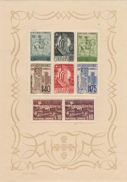 1063.jpg -     Lote:    1063            Portugal        Descrição:         1940 - Centenários da Fundação e Restauração de Portugal. Mf BLC2 com goma original sem sinal de charneira. Valor de catálogo &euro; 545,00.         BLC***       Valor Base:     &euro; 50,00     Valor Venda:     &euro;      