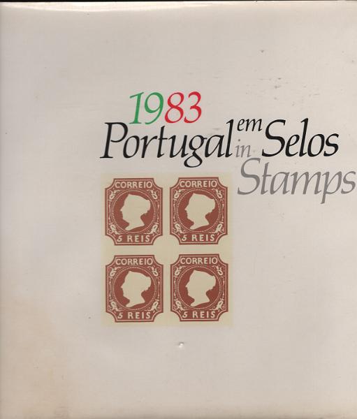 1917.jpg -     Lote:    1917                   Descrição:         1983 &mdash; Livros anuais. Portugal em selos 1983. Livro com manchas num canto. Valor de catálogo &euro; 365.00.         Livro       Valor Base:     &euro; 75,00     Valor Venda:     &euro;      