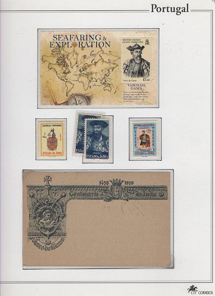 2100.jpg -     Lote:    2100                   Descrição:         Descobrimentos Portugueses * Temáticos. Lote composto por 3 álbuns dos CTT com remanescente de coleção temática dos descobrimentos portugueses, incluindo selos (novos e usados), blocos, carteiras, etc. Bom lote a ver.         Lote       Valor Base:     &euro; 150,00     Valor Venda:     &euro;      