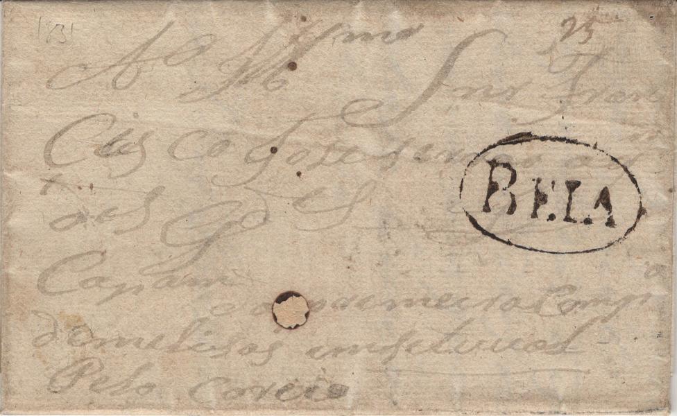 2115.jpg -     Lote:    2115      Lotes pelo Correio             Descrição:         Beja &mdash; A sépia, BJA2 em carta remetida de Beja (22.12.31) com o porte de 25 reis manuscrito a sépia.         Carta       Valor Base:     &euro; 16,00     Valor Venda:     &euro;      