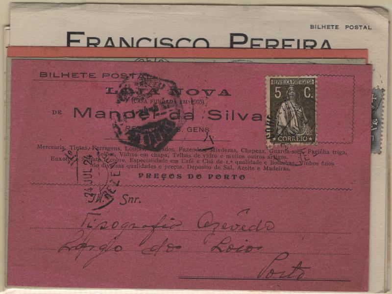 2227.jpg -     Lote:    2227      Lotes pelo Correio             Descrição:         Temáticos. Publicidade. Lote com 5 postais ilustrados e 4 inteiros postais. Lote a ver.         PI       Valor Base:     &euro; 6,00     Valor Venda:     &euro;      