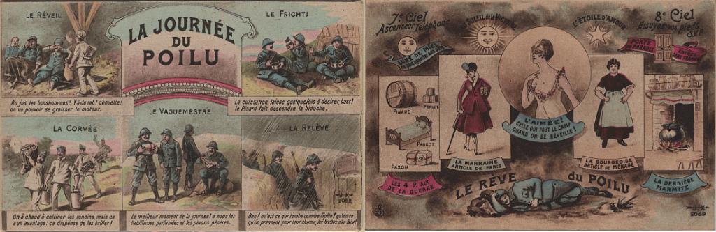 2231.jpg -     Lote:    2231      Lotes pelo Correio             Descrição:         Temáticos * 1.º Grande Guerra. 3 postais ilustrados a cores, novos, alusivos à vida diária de "POILU" (diminutivo por que eram conhecidos os soldados franceses).         PI       Valor Base:     &euro; 6,00     Valor Venda:     &euro;      