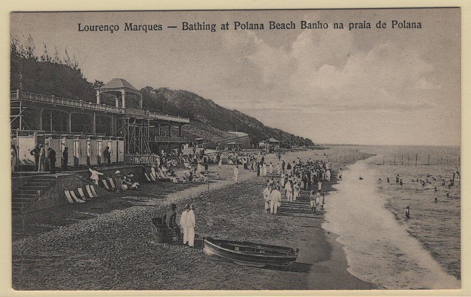 2236.jpg -     Lote:    2236      Lotes pelo Correio             Descrição:         Moçambique * Lourenço Marques &mdash; Banho na Praia de Polana. Novo.         PI       Valor Base:     &euro; 8,00     Valor Venda:     &euro;      