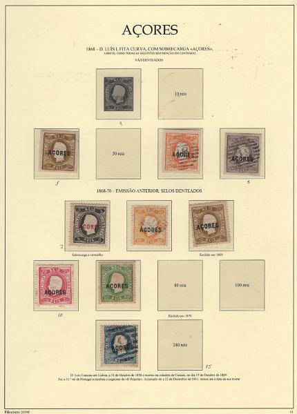 3022.jpg -     Lote:    3022      Lotes pelo Correio             Descrição:         Álbum Filoceano dos Açores com selos. Coleção muito bem composta, incluindo séries do Centenário S. António e do Infante D. Henrique. Uma boa parte dos selos com vestígios de óxido. Lote a ver.         Lote       Valor Base:     &euro; 75,00     Valor Venda:     &euro;      