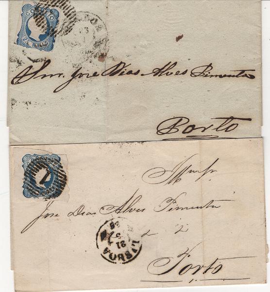 3042.jpg -     Lote:    3042      Lotes pelo Correio             Descrição:         Portugal * 1855/56 &mdash; D. Pedro V, cabelos lisos. Lote com 17 cartas com selos de 25 reis dos tipos I e II. Lote a ver.         Lote       Valor Base:     &euro; 35,00     Valor Venda:     &euro;      