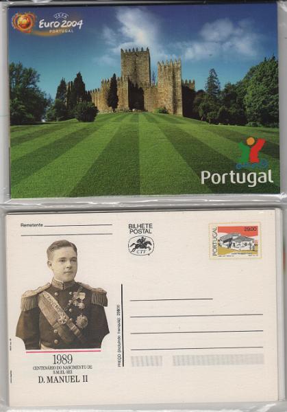 3063.jpg -     Lote:    3063      Lotes pelo Correio             Descrição:         Portugal &mdash; Caixa com pequena coleção de inteiros postais, a maioria modernos em dois mini-álbuns e em folhas plásticas, no total de 88 diferentes. Lote a ver.         Lote       Valor Base:     &euro; 25,00     Valor Venda:     &euro;      