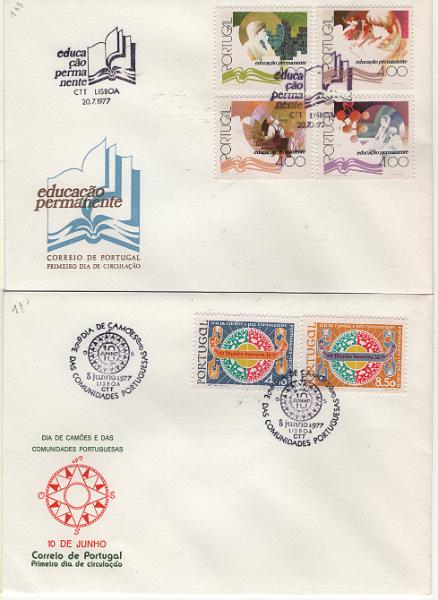 3073.jpg -     Lote:    3073      Lotes pelo Correio             Descrição:         Portugal &mdash; Álbum com dezenas de FDC's com séries completas desde 1977 a 1983. Lote a ver.         Lote       Valor Base:     &euro; 20,00     Valor Venda:     &euro;      