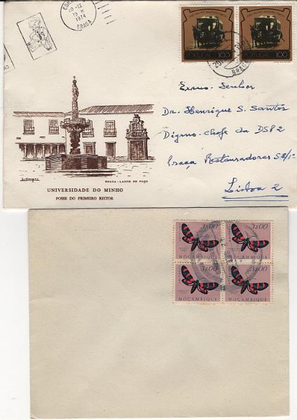 3082.jpg -     Lote:    3082      Lotes pelo Correio             Descrição:         Portugal e ex-Colónias &mdash; Caixa com selos, a maioria nusados, separados por envelopes. Lote a ver.         Lote       Valor Base:     &euro; 10,00     Valor Venda:     &euro;      