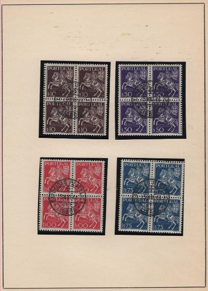 3090.jpg -     Lote:    3090      Lotes pelo Correio             Descrição:         Portugal e Mundiais &mdash; Álbum com selos novos e usados desde 1944 a 1981, a maioria com quadras usadas de emissões dispersas, incluindo diversa correspondência de diversos países em período moderno. Lote a ver.         Lote       Valor Base:     &euro; 40,00     Valor Venda:     &euro;      