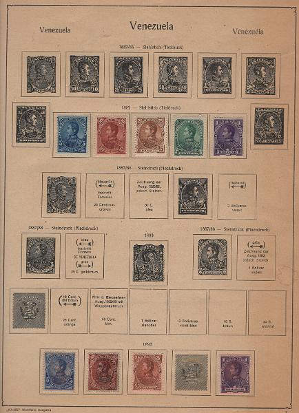 3111.jpg -     Lote:    3111      Lotes pelo Correio             Descrição:         Venezuela - Lote composto por 3 álbuns e uma caixa, contendo centenas de selos usados da Venezuela. Lote a ver.         Lote       Valor Base:     &euro; 75,00     Valor Venda:     &euro;      