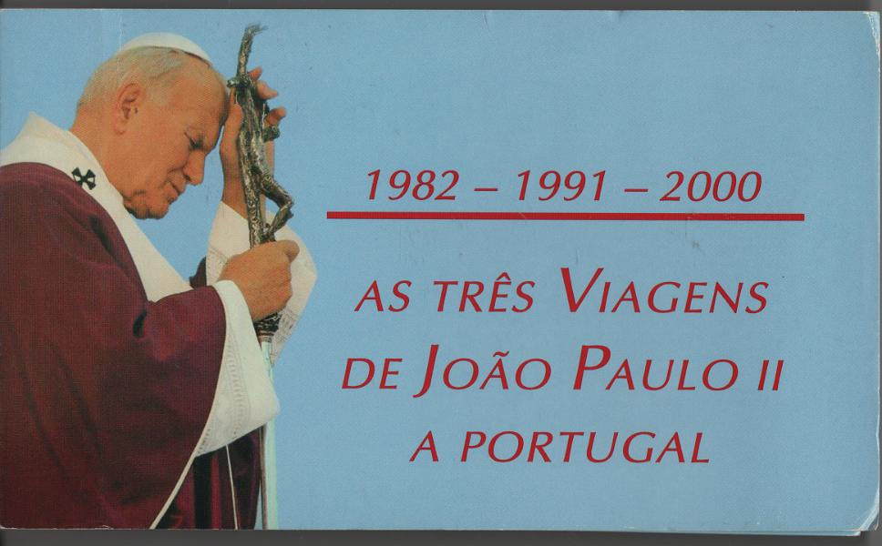 3116.jpg -     Lote:    3116      Lotes pelo Correio             Descrição:         Temáticas * Religião &mdash; Lote composto por sobrescritos comemorativos das 3 viagens papais a Portugal nos anos de 1982, 1991 e 2000. Lote a ver.         Lote       Valor Base:     &euro; 20,00     Valor Venda:     &euro;      